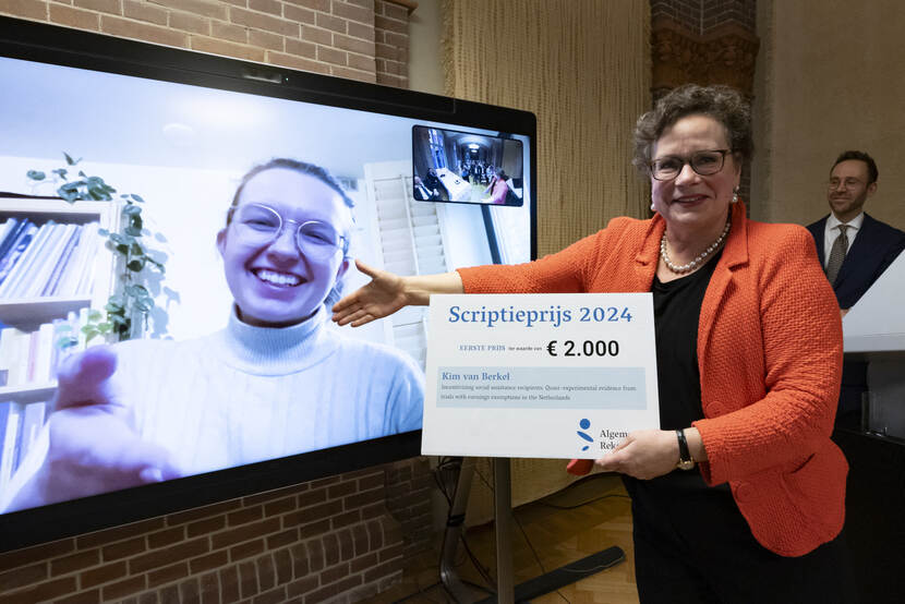 Uitreiking Algemene Rekenkamerscriptieprijs 2024
