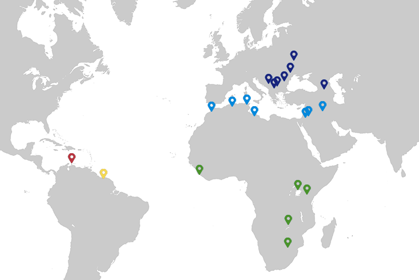 Samenwerkingslanden